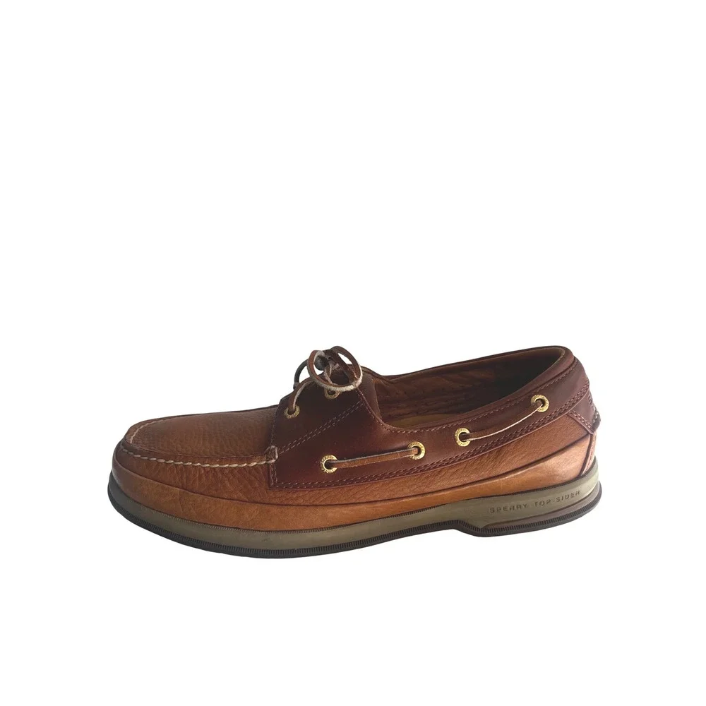 Sperry Top-Sider Gold Cup Boat Shoes Mens 11M Tan Brown Leather 0834911